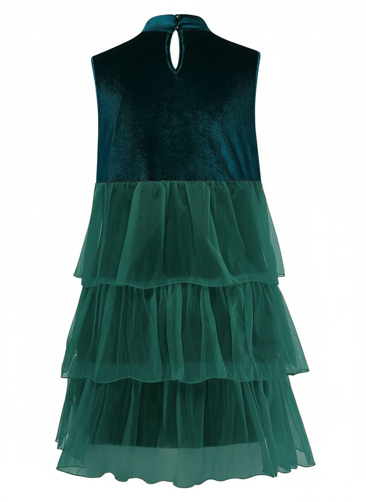 1960er Netz Bogen Weihnachten Baum Kleid