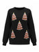 1980er Weihnachtsbaum Paillette Pullover