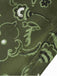 Grün 1950er Paisley Spitze Patchwork Swing Kleid