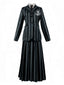 1940er Mittwochsakademie Streifen Uniform Kostümset