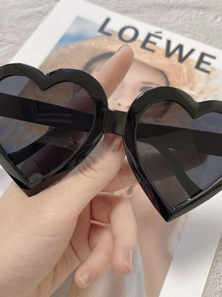 Vintage Gebogen Herzrahmen Sonnenbrille