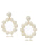 Bohemien Raffia-Creolen Statement-Ohrringe