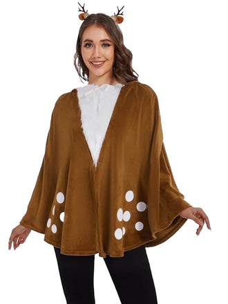 Braun 1940er Weihnachten Waldhirsch Cape