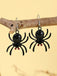 Schwarz Halloween Gruselige Spinne Ohrringe
