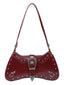 Burgunder Sattel Punk Vintage Tasche