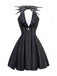 [Vorverkauf] 1960er Nightmare Before Weihnachten Schläger Streifen Kleid
