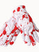 Weiß Halloween Schreckliche blutige Handschuhe