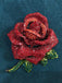 Vintage Strassstein Rose Brosche