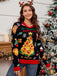 1940er LED-Beleuchtung Jacquard Weihnachten Pullover