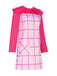 2PCS 1960er Plaids Tasche Wednesday Addams Stil Top & Kleid