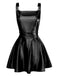 1970er Metallisch Holographic Suspender Kleid