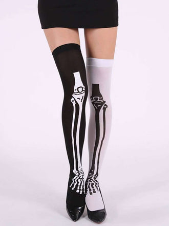 Halloween Gothic Blut Over-Knee Socken