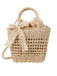 Vintage Boho Bogen Strohhand Tasche