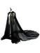 Schwarz Halloween Vampirbraut Netz Hooded Umhang