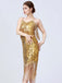1920er V-Ausschnitt Quaste Solide Abend Tunic Kleid