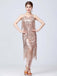 1920er V-Ausschnitt Quaste Solide Abend Tunic Kleid