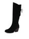 Wildleder Knee Schnürung Blockabsatz Stiefel