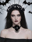 Gothic Schädel Rose Halloween Stirnband & Halskette
