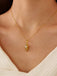 Vintage Golden Muschel Perle Halskette