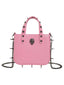 Gothic PU Leder Punk Nieten Handtasche