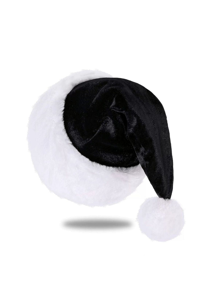 Weihnachten Solide Samt Kunstpelzbesatz Hut