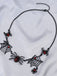 Vintage Gothic Spinne & Web Legierung Halskette