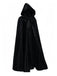 Halloween Solide Tie Hooded Cape Cloak