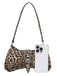 Vintage Leopard Nieten Schultertasche