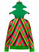 1970er Bunt Weihnachtsbaum 3D Verziert Hoodie Pullover