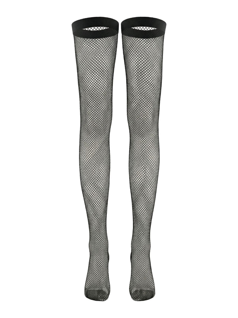 Schwarz 1960er Spitze Bogen Korsett Unterwäsche mit Netz Strümpfe