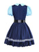 Blau 1960er Judy Hopps Kostüm Bunny Officer Shirt Kleid Set