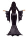 1930er Halloween Samt Hexe Fledermausärmel Meerjungfrauen Kleid