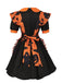1950er Halloween Kürbis Geist Rüschen Kleid