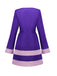 Lila 1960er Daphne-Inspiriert Mod Kleid Set
