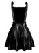 1970er Metallisch Holographic Suspender Kleid