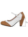 Vintage Farbblock Mary Jane Heels
