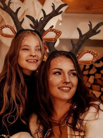 Braun Weihnachten Ren Haarband mit Ohren