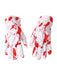 Weiß Halloween Schreckliche blutige Handschuhe
