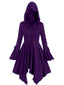 1980er Gothic Hooded Punk Lang Jacke