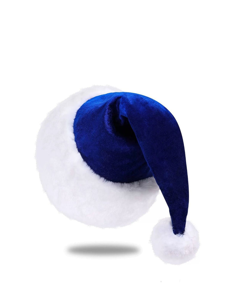 Weihnachten Solide Samt Kunstpelzbesatz Hut