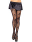 Schwarz Gothic Schädel Netzstrumpfhose