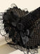 Schwarz Gothic Spitze Rose Zaubererhut Stirnband