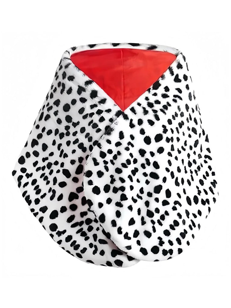 1960er Cruella-Inspiriert Dalmatiner Drucken Schal