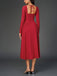 1960er Rückenfrei Schnürung Plissiertes Midi Kleid