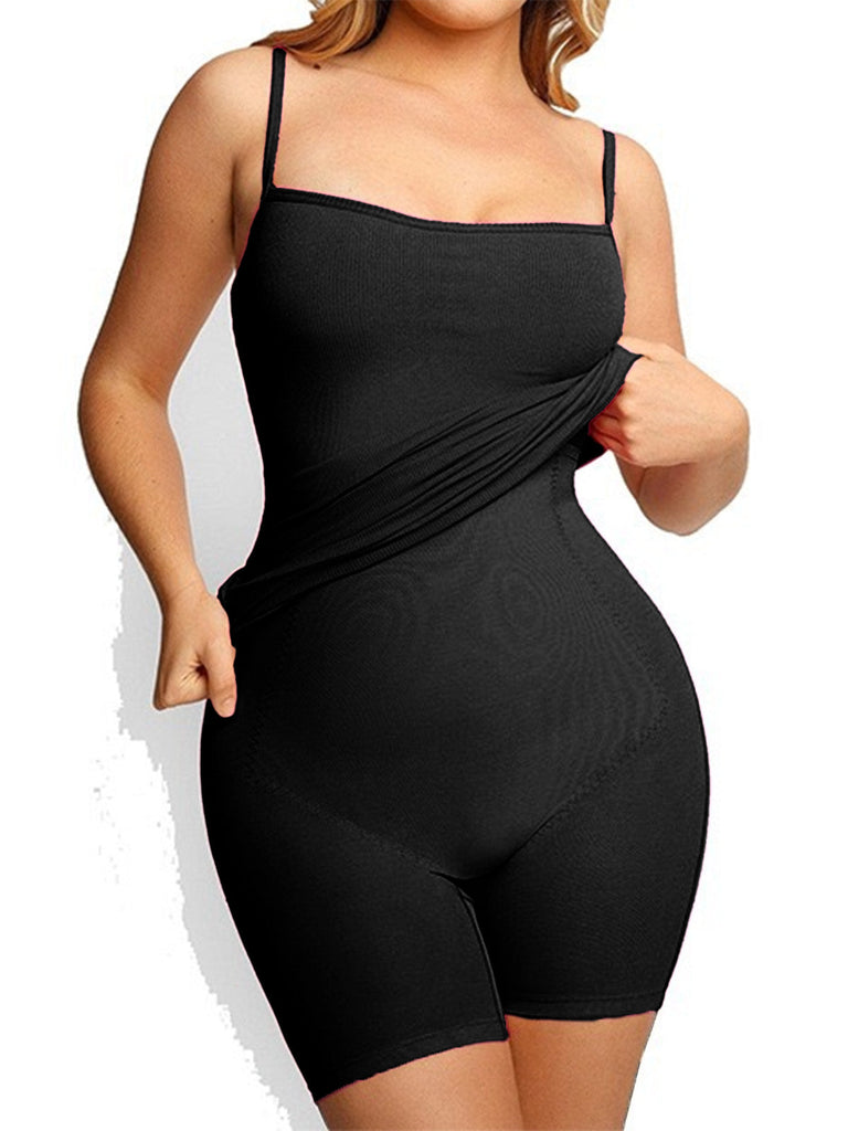 1980er Dehnbar Enges Kleid mit Built-In Shapewear
