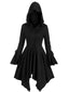 1980er Gothic Hooded Punk Lang Jacke