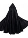 Halloween Solide Tie Hooded Cape Cloak