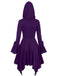 1980er Gothic Hooded Punk Lang Jacke