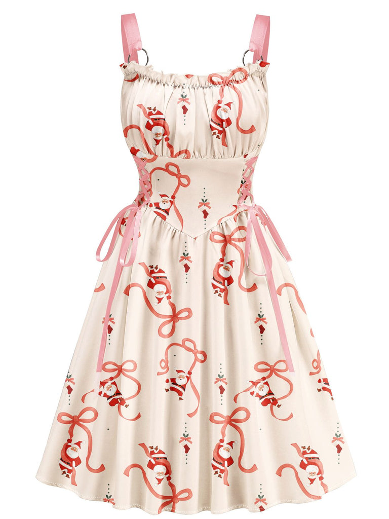 1950er Weihnachten Ornament Schnürung Kleid