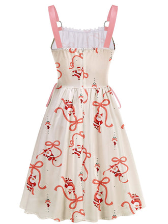 1950er Weihnachten Ornament Schnürung Kleid